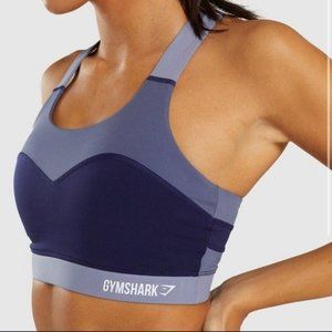 10. GymShark Illusion Sport Bra Blue